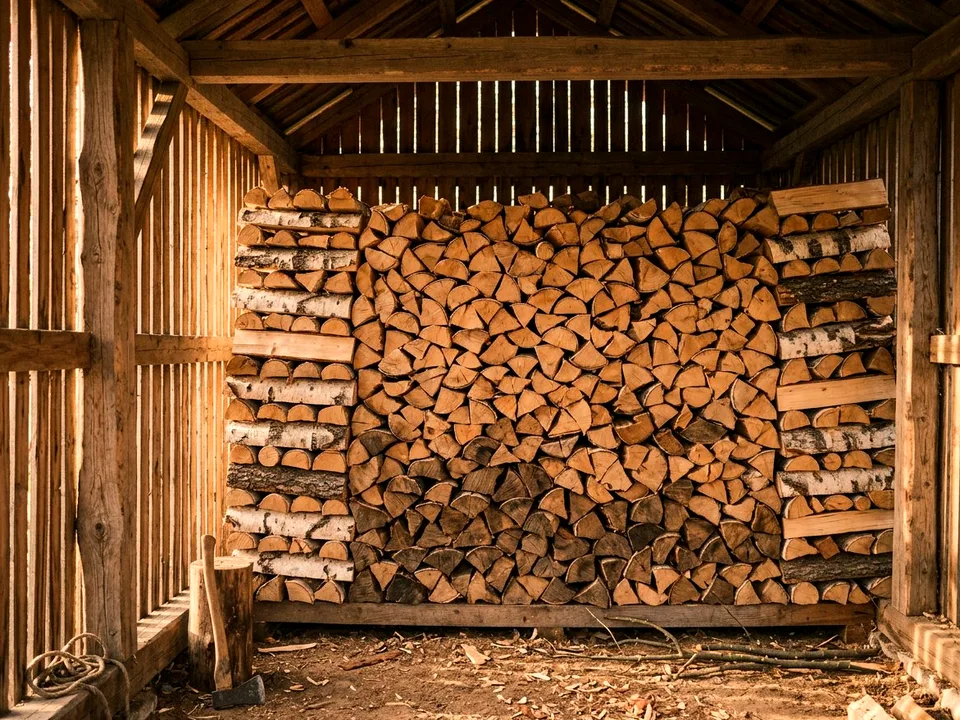 Круговая поленница holzhausen, Черноголовка, переулок Солнечная, 35
